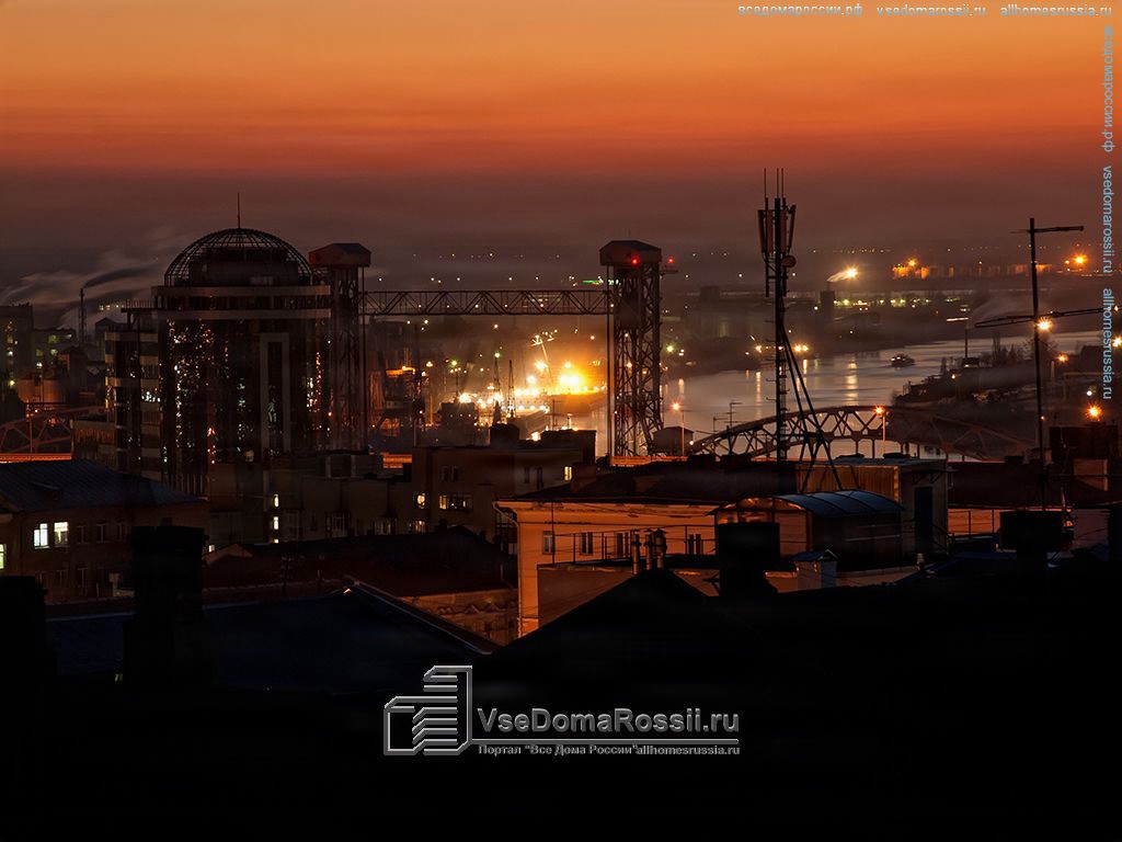 Rostov-on-Don. Rostov-on-Don is falling asleep in warm autumn sundown