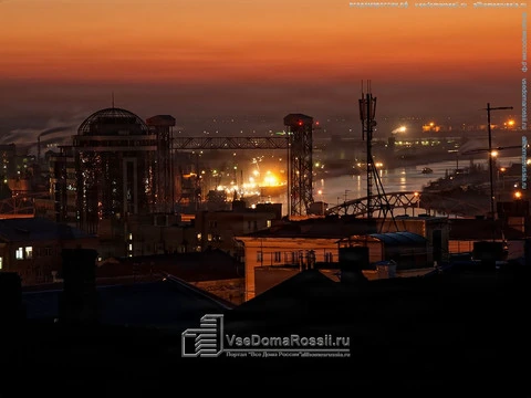 Rostov-on-Don. Rostov-on-Don is falling asleep in warm autumn sundown