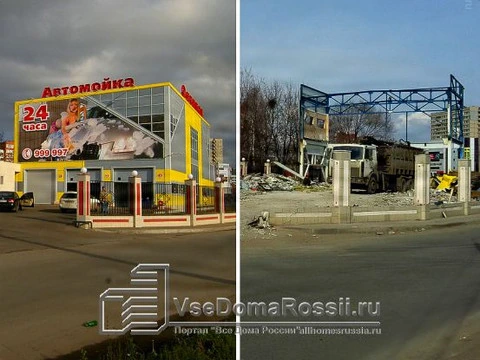 Togliatti. Очень короткая "жизнь" одного здания в Тольятти. Долго и счастливо не позволил суд.