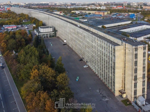 Chertanovo Severnoye, Moscow city. Самый длинный дом в Москве. Это дом №125 на Варшавском шоссе, который в советское время построили для Научно-исследовательского центра электронно-вычислительной техники.