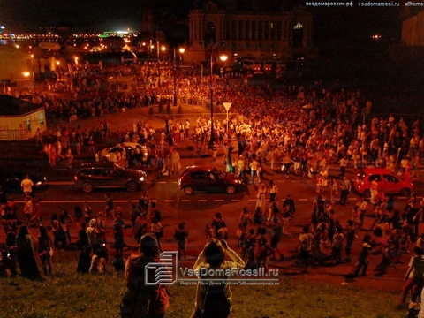 Kazan. Hill of the Kazan Kremlin hasn’t seen such “invasion” since capture of Kazan by Ivan the Terrible. July 16, 2013.